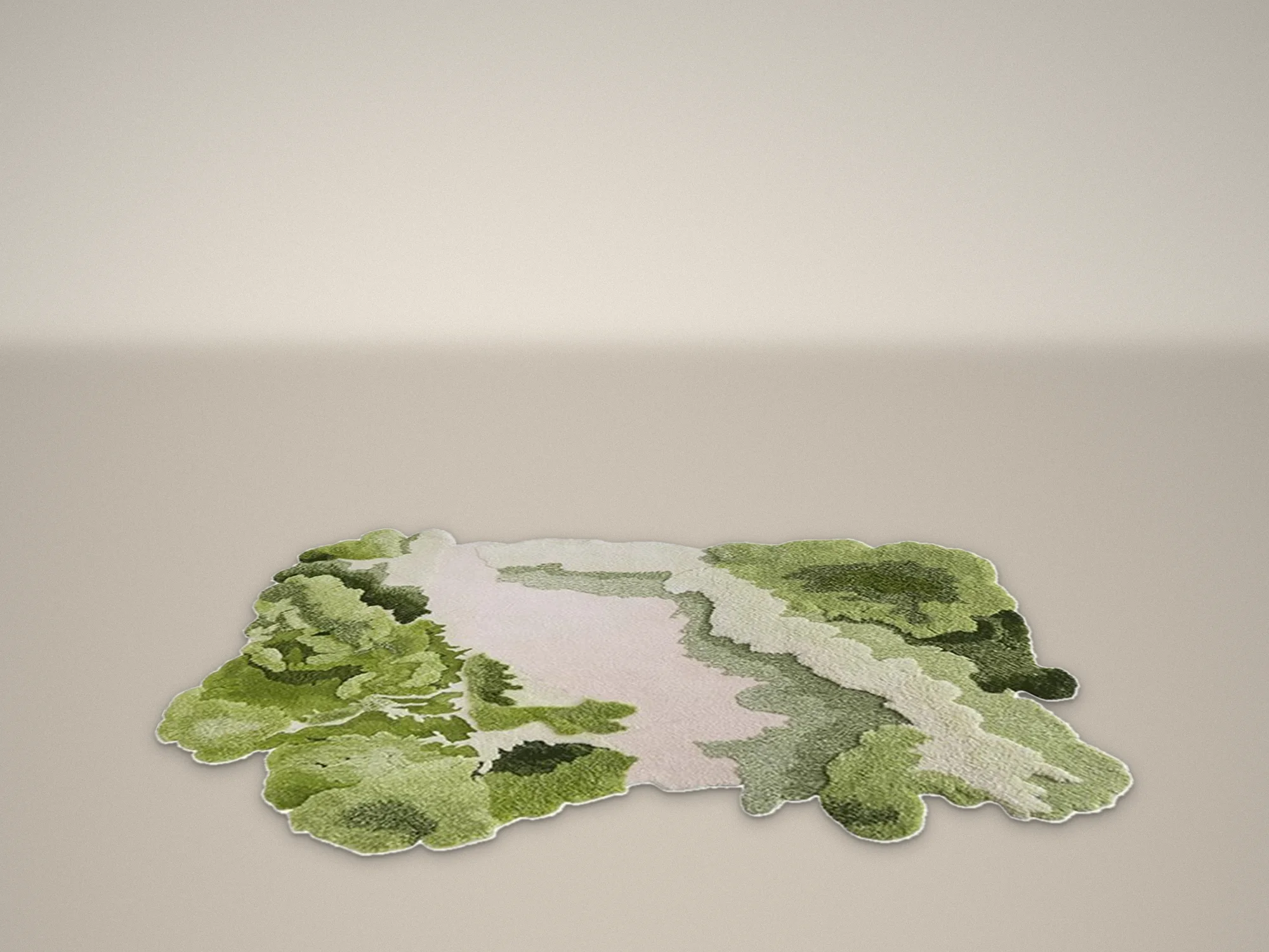 Lichen rug, floor